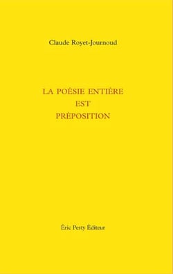 La poésie entière est préposition