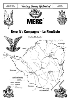 MERC Livre IV - Campagne - La Rhodésie (1965-1980)