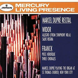 Marcel dupré organ recital