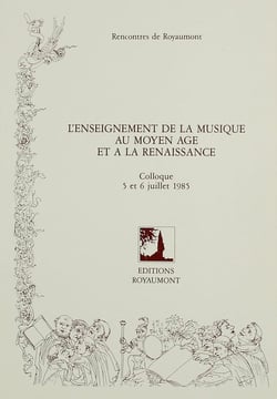 Enseignement d.musique moyen age