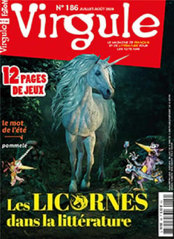 Virgule n° 186 Les licornes dans la littérature - juillet-août 2020