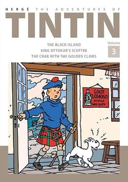 Adventures of Tintin Volume 3 (The Blacj Island/King Ottokar'ssceptre/Crab with Golden Claws)