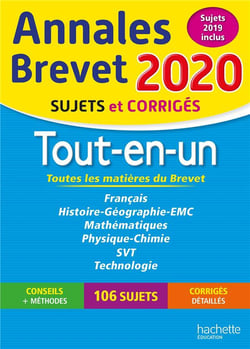 Annales brevet - tout-en-un - sujets et corrigés (édition 2020)