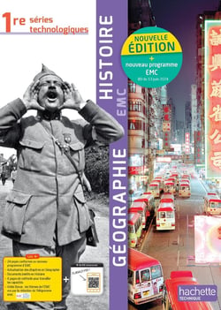 Histoire Géographie EMC - 1re séries technologiques - Livre de l'élève (édition 2025)