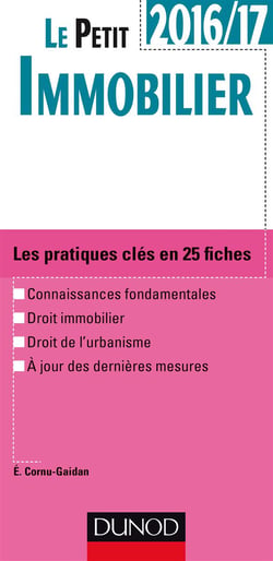 Le petit immobilier - les notions clés en 26 fiches (édition 2016/2017)