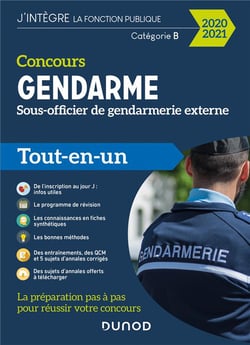 Fonction publique d'etat - t01 - concours gendarme - sous-officier de gendarmerie externe - 2020/202 (édition 2020/2021)