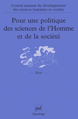 Pour une politique des sciences de l'Homme et de la société : Recueil des travaux du conseil national du développement