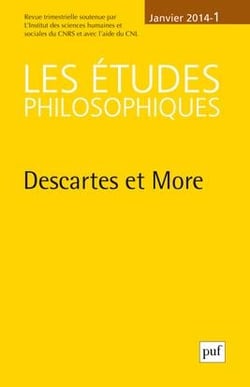 Revue Les études philosophiques n.2014/1 : Descartes et More