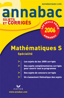 Annabac sujets & corrigés Tome 19 : specialite (édition 2006)