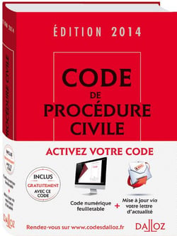 CODE DE PROCEDURE CIVILE 2014