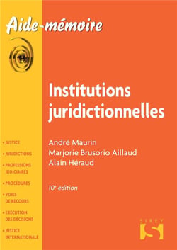 INSTITUTIONS JURIDICTIONNELLES