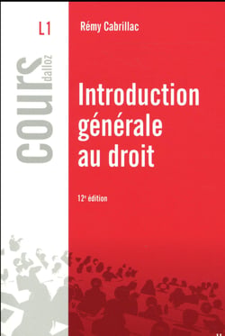 Introduction générale au droit (12e édition)