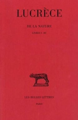 De la Nature. Tome I: Livres I-III