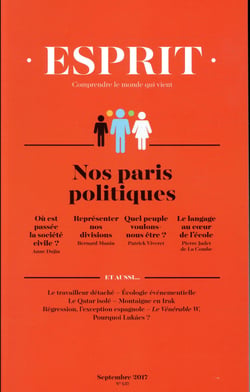 Esprit n.437 : rentrée politique