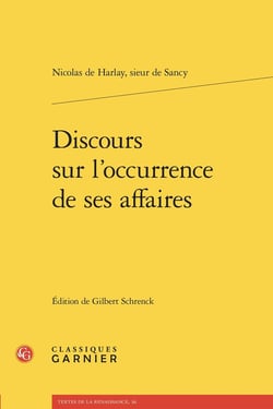 Discours sur l'occurrence de ses affaires