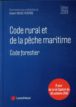 Code rural et de la pêche maritime (édition 2019)