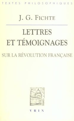 Lettres et témoignages sur la Révolution française