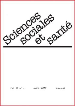 Revue sciences sociales et sante n.35 - n.1 - mars 2017