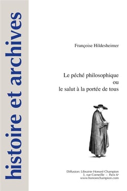 Histoire et archives Tome 19 : le péché philosophique ou le salut à la portée de tous