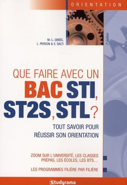 Que faire avec un bac sti, st2s, stl ? : Tout savoir pour réussir son orientation