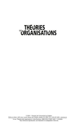 Théories des organisations