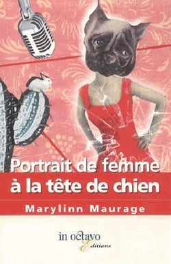 PORTRAIT DE FEMME A LA TETE DE CHIEN