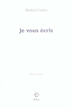 Je vous écris