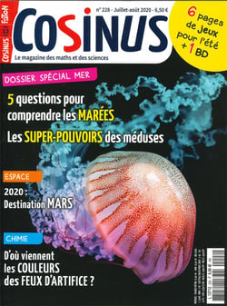 Cosinus n° 228 Les méduses et les marées - juillet-août 2020
