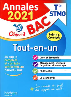Annales bac - sujets et corrigés (édition 2021)