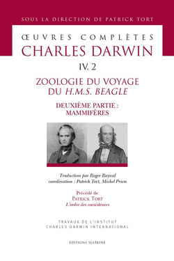 Oeuvres complètes t.4/2 - zoologie du voyage du H.M.S. Beagle, deuxième partie : mammifères
