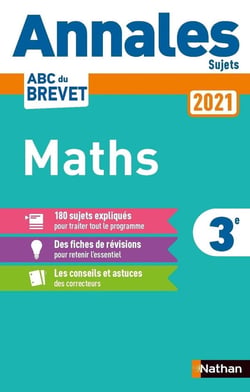 Annales ABC du brevet - sujets Tome 1 : mathématiques - sujets (édition 2021)