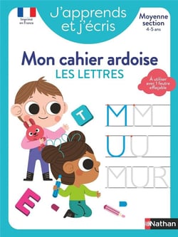 J'apprends et j'écris : Les lettres - MS - mon cahier ardoise (édition 2024)