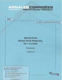 Rédacteur - rédacteur principal de 2e classe - concours (édition 2021)