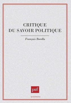 Critique du savoir politique