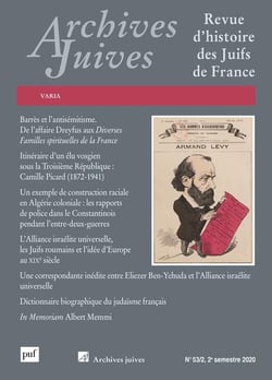 Archives juives n.53/2 : mélanges