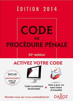 CODE DE PROCEDURE PENALE 2014