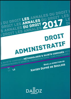 Annales droit administratif 2017