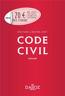 Code civil annoté (édition limitée 2021)