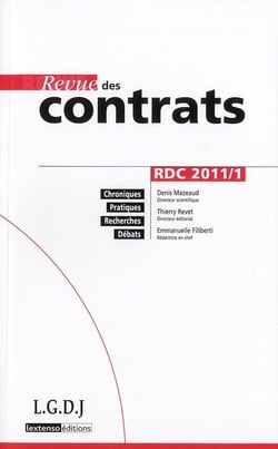 Revue des contrats