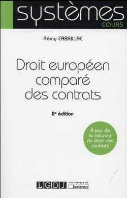 Droit européen comparé des contrats (2e édition)