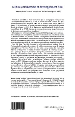 Culture commerciale et développement rural l'exemple - l'exemple du coton au Nord-Cameroun depuis 1950