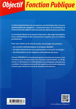La lettre administrative - concours internes - catégorie C