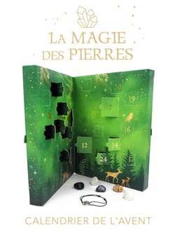 Calendrier de l'avent : La magie des pierres - 18 pierres naturelles certifiées et 6 cadeaux surprises pour attendre Noël