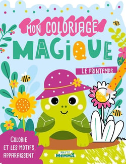 Mon P'tit Hemma - Mon coloriage magique - Le printemps ! - Colorie et les motifs apparaissent