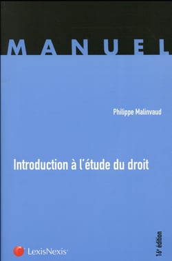 Introduction à l'étude du droit (16e édition)