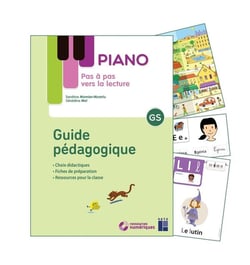 Lecture piano : pas à pas vers la lecture : guide pédagogique et matériel collectif (édition 2022)