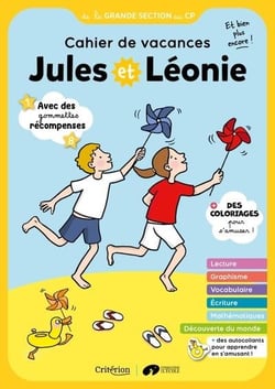 Cahier de vacances jules et leonie de la gs au cp