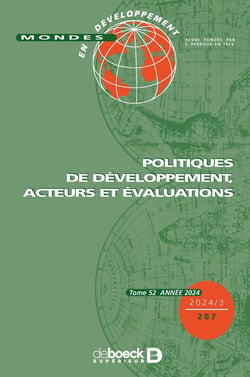 Mondes en développement n° 207 - POLITIQUES DE DÉVELOPPEMENT, ACTEURS ET ÉVALUATIONS