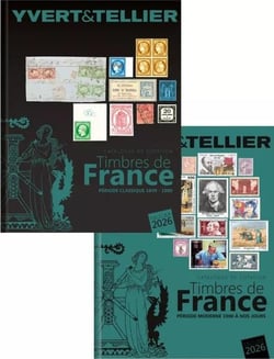 Catalogue de cotation timbres de France Tomes 1 et  2 : Période classique 1849-1900 - Période moderne 1900 à nos jours (édition 2026)