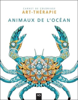 Animaux de l'océan - carnet de coloriage art-thérapie